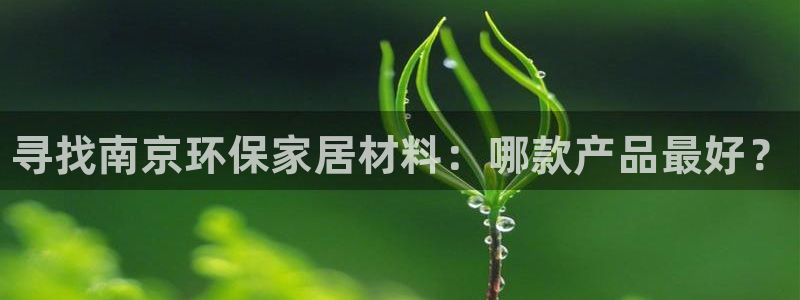 杏耀平台登陆官网：寻找南京环保家居材料：哪款产品最好？