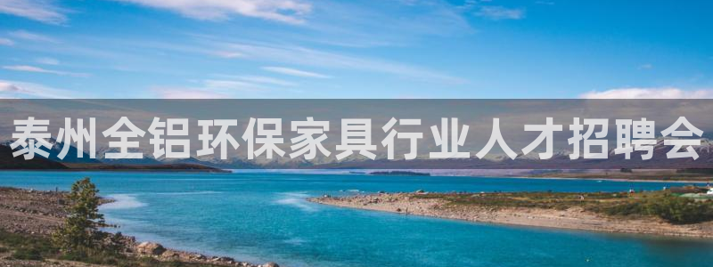 杏耀平台招商的流程：泰州全铝环保家具行业人才招聘会