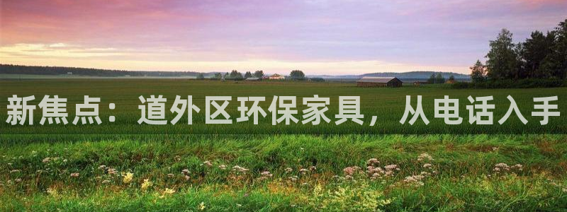 杏耀注册线路：新焦点：道外区环保家具，从电话入手